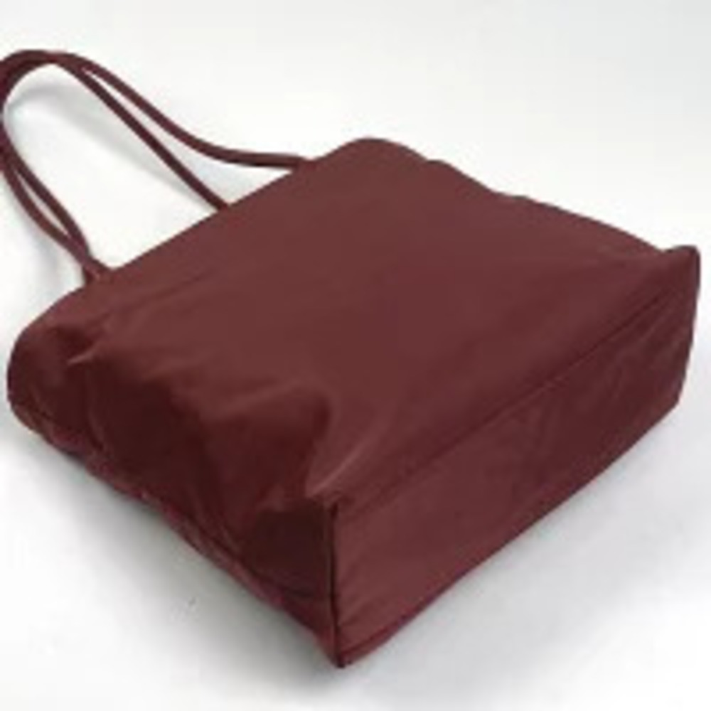 Prada Handbag Bag Tessuto Bordeaux Plate Shoulder Purple
